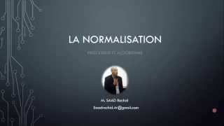 Base de données  La normalisation [upl. by Yecrad]