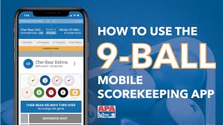 How to Use the APA 9Ball Mobile Scorekeeping App [upl. by Anahcar799]