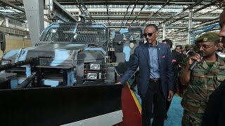 President Kagame visiting Ethiopias Metals and Engineering Corporation Ethiopia 17 April 2015 [upl. by Kare963]