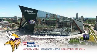 Official Minnesota Vikings US Bank Stadium Construction TimeLapse [upl. by Arraet]