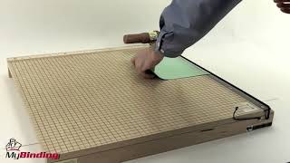 How To Use A Guillotine Paper Cutter [upl. by Cammi]