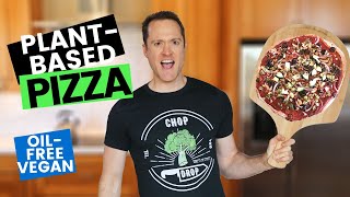 Oil Free Pizza Crust  Vegan Pizza Sauce Recipe Healthy amp Plant Based [upl. by Ahsinan650]