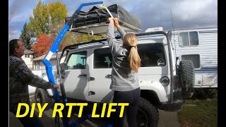 DIY Roof Top Tent Lift [upl. by Trawets355]