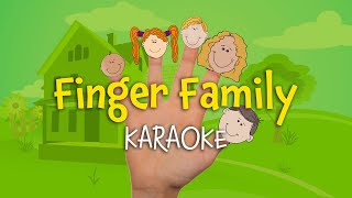 Finger Family Karaoke  Instrumental with Lyrics for kids [upl. by Weslee361]