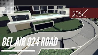 Roblox Bloxburg l Bel air 924 road in Bloxburg l Speedbuild P1 [upl. by Ailic7]