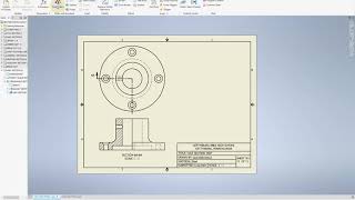 Inventor Creating the section view of the half section part [upl. by Ynney]