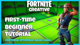 First Time Beginner Tutorial  Fortnite Creative How to build a game [upl. by Ahsart]