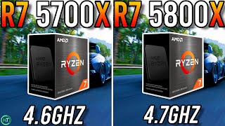 Ryzen 7 5700X vs Ryzen 7 5800X  Tested in 2023 [upl. by June278]