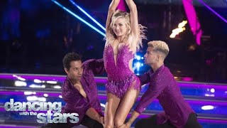 Jordan Fisher and Lindsay Arnold Salsa Trio wCorbin Bleu Week 8  Dancing With The Stars [upl. by Aklam]