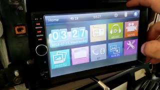 Logo setting code for Cheap 50 7018B Double DIN Touch Screen Radio [upl. by Ellimac901]