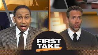 Stephen A and Max react to Cavaliers defeating Celtics in Game 7  First Take  ESPN [upl. by Edelman]