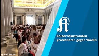 Kölner Ministranten protestieren gegen Woelki [upl. by Nelleeus]