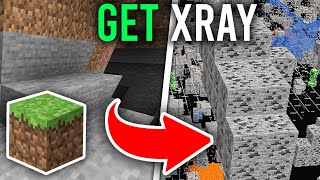 Minecraft XRay Texture Pack  How To Get XRay In Minecraft Any Version [upl. by Otrebtuc]