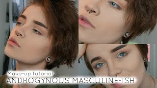 ANDROGYNOUS MASCULINEISH MAKEUP TUTORIAL [upl. by Josepha]