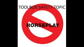 Toolbox Safety Topic Horseplay [upl. by Pappas798]