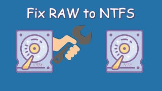 How to Fix RAW Hard Drive to NTFS 2 Methods Include [upl. by Anyar613]