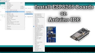 How to install ESP8266 boards on Arduino IDE  IOT [upl. by Aihsotal]