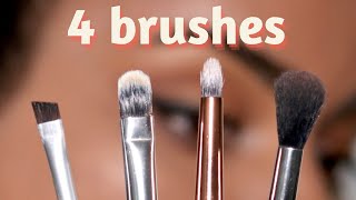 These are the ONLY 4 Brushes You Need for Eye Makeup [upl. by Kathlene]