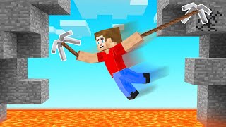 Minecraft BUT We Have GRAPPLE HOOKS [upl. by Joline]