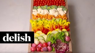 How To Make The Ultimate Crudite Platter  Delish [upl. by Celka]