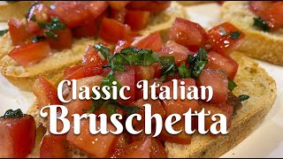 CLASSIC ITALIAN BRUSCHETTA Authentic recipe from Florence Italy [upl. by Jay]