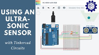 How to use an Ultrasonic Sensor in Tinkercad [upl. by Ssilb]