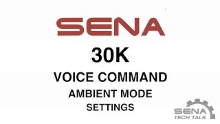 Sena 30K Voice Commands [upl. by Onin944]