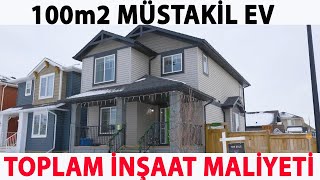 100m2 MÜSTAKİL EV İN TOPLAM İNŞAAT MALİYETİ [upl. by Trip]