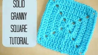 CROCHET How to crochet a solid granny square for beginners  Bella Coco [upl. by Australia]