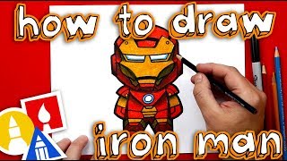 How To Draw Cartoon Iron Man [upl. by Alaet]