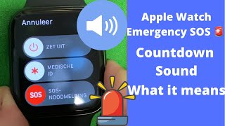 Apple Watch Emergency SOS Countdown Sound  Explanation How it soundswhat it means [upl. by Ala]