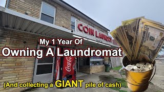 Owning a LAUNDROMAT For a year And how much it made this month [upl. by Anirb177]