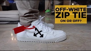 SHOULD YOU REMOVE THE OFFWHITE ZIP TIE OFFWHITE 30 POLO SNEAKER REVIEW [upl. by Hastings]