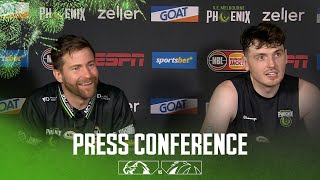 Josh King amp Matt Hurt Press Conference vs Illawarra Hawks Round 14 NBL25 [upl. by Fenn]