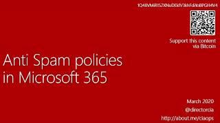 Anti spam policies in Microsoft 365 [upl. by Range875]