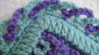 Interlocking Crochet™  CrissCross Edging [upl. by Sabba]