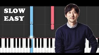 Yiruma  River flows in you SLOW EASY PIANO TUTORIAL [upl. by Ynafets]