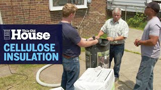 How to Blow in Cellulose Insulation  This Old House [upl. by Baxie]