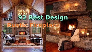 92 Best Rustic Fireplace  Design And Ideas [upl. by Dumm457]