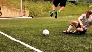 How to Slide Tackle  Soccer Lessons [upl. by Atiuqan]