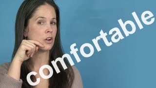 How to Pronounce COMFORTABLE  AMERICAN ENGLISH PRONUNCIATION [upl. by Sivlek]