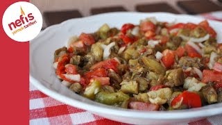 Közlenmiş Patlıcan Salatası Tarifi  Nefis Yemek Tarifleri [upl. by Hayott]