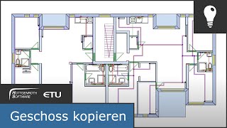 Geschoss kopieren  HottCAD [upl. by Gadmon]