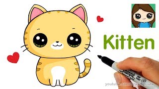 How to Draw a Kitten Super Easy [upl. by Perron681]