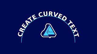 How To Curve Text with Affinity Designer [upl. by Eetsim821]