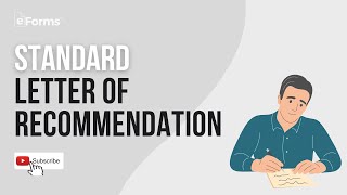 Standard Letter of Recommendation EXPLAINED [upl. by Urba182]