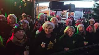 WHAT CHRISTMAS MEANS TO ME Rock Choir at Birkdale Lights Switch On 1st December 2024 [upl. by Airenahs200]