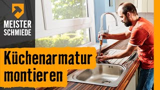 Küchenarmatur montieren  HORNBACH Meisterschmiede [upl. by Matthus]