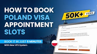 How To Book Poland Visa Appointment Slots  Book It In Just 5 Minutes With New VFS System [upl. by Wernher85]