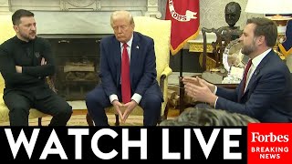 WATCH LIVE President Trump Meets And Ukrainian President Zelensky Have Fiery Meeting In Oval Office [upl. by Jovitah]